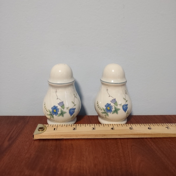 Mikasa Antique Green Victoria - Floral Salt and Pepper Shakers - Japan - Picture 3 of 5